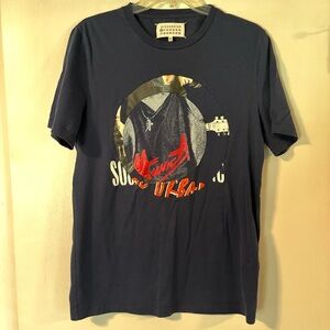 Maison Martin Margiela Dark Blue Graphic Tee